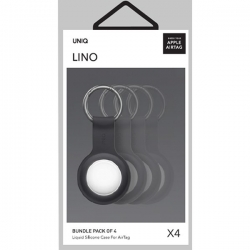 UNIQ Lino Silicon AirTag Case 4pack Grey
